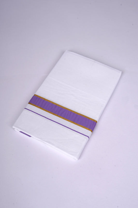 FS-115 W/S DHOTI 2.00 MTR - GOLD VIOLET