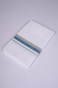 FS-124 W/S DHOTI  1.90 MTR - Silver Ajantha Blue