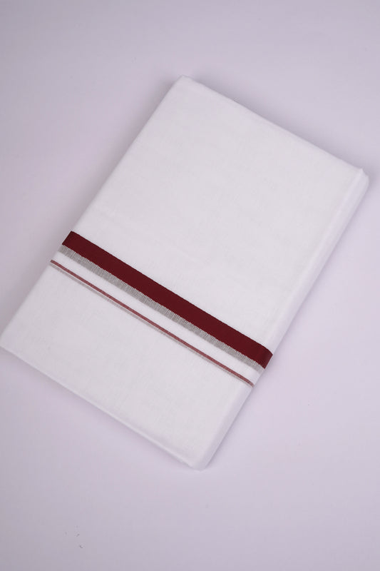 HD-17 W/D DHOTI  3.80 MTR-Maroon