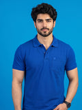 Python Plain Royal Blue Color T-Shirt - 70004