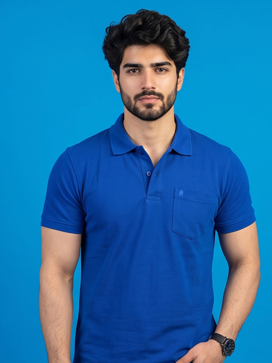 Python Plain Royal Blue Color T-Shirt - 70004