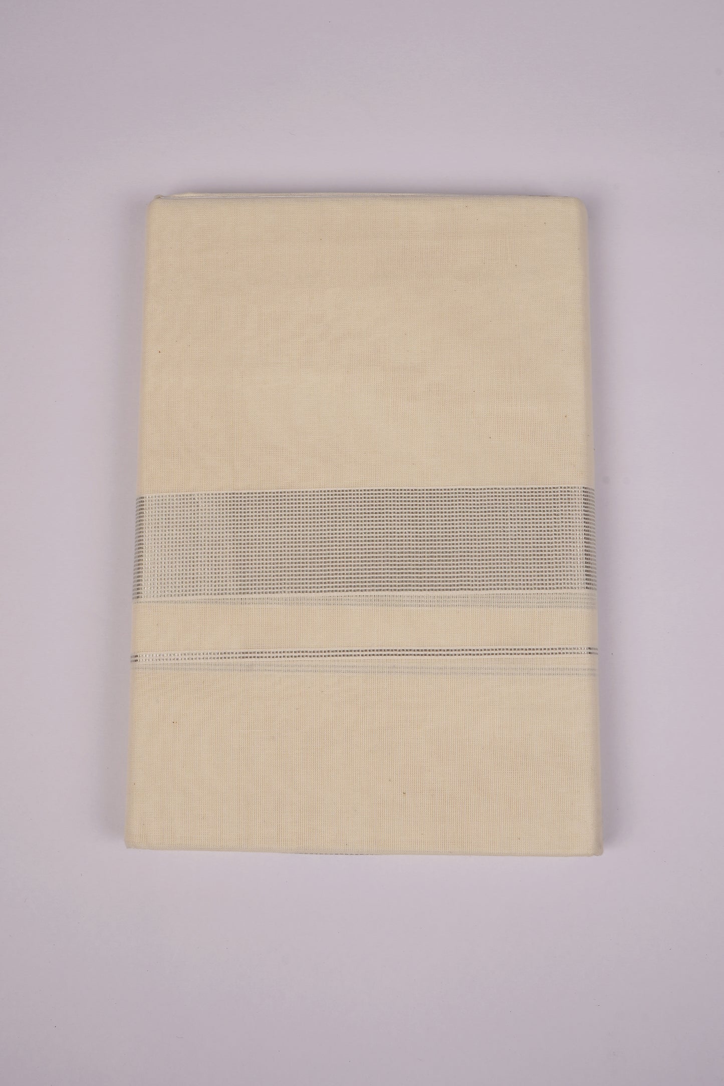 SLD-80C CREAM DOUBLE DHOTI  4.00 MTR