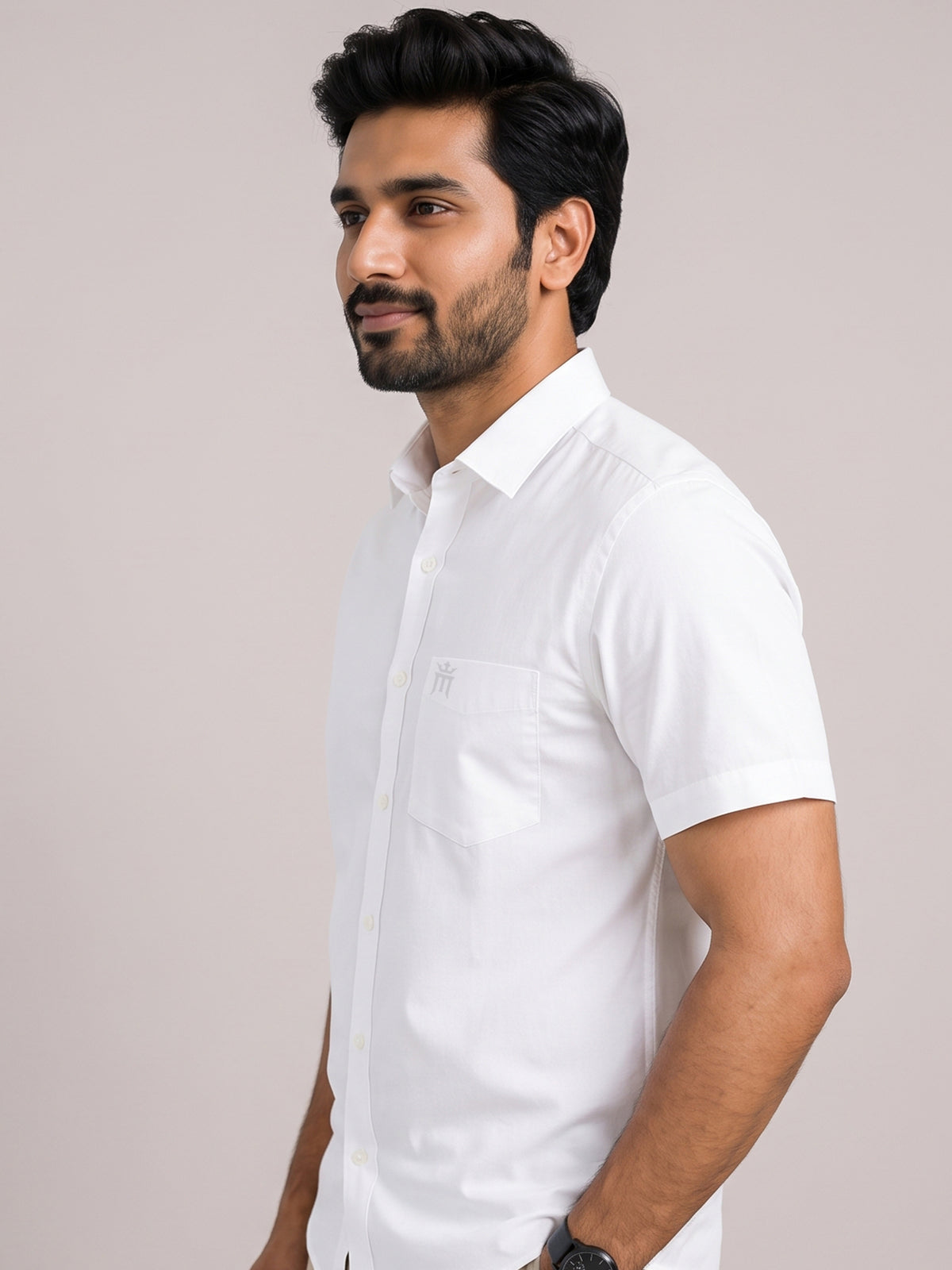Mega Formal White Shirt For Men-Apple Cut