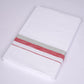 FS-124 W/S DHOTI  1.90 MTR - Silver Red