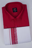 Boston Fancy Double Set H/S - (Assorted Pattern) - 21552 Dark Pink