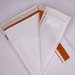 PKT FD-01 VELCRO WHITE DOUBLE DHOTI - Orange