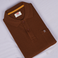 Python Plain RUST BROWN Color T-Shirt - 70008