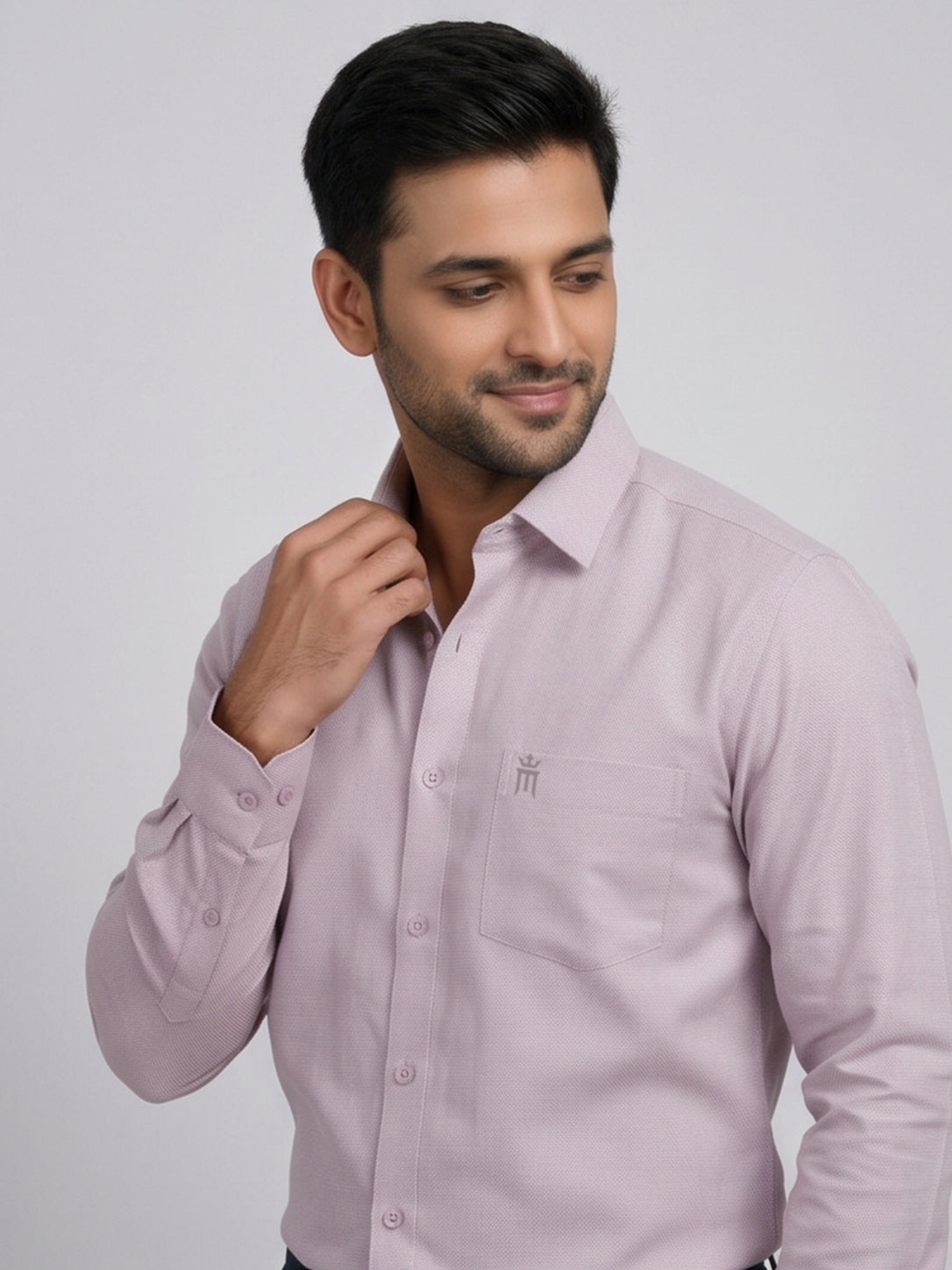MCR Men Formal Colour Shirt - Dusty rose 82506 Hydrogen