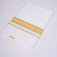 FS-105 W/S DHOTI  2.00 MTR - Silver Yellow