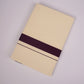 FD-08C CREAM DOUBLE DHOTI  3.80 MTR-Dark Brown