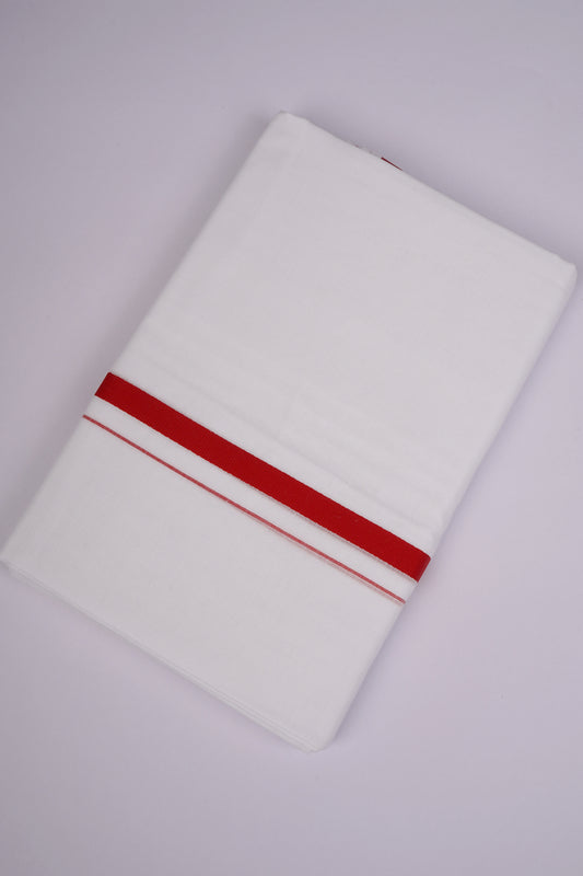 HD-17 W/D DHOTI  3.80 MTR-Red
