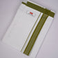 PKT FD-02 VELCRO WHITE DOUBLE DHOTI - Green