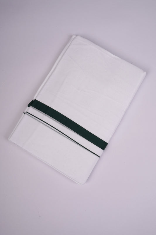 HD-29 W/D DHOTI  4.00 MTR-Dark Green