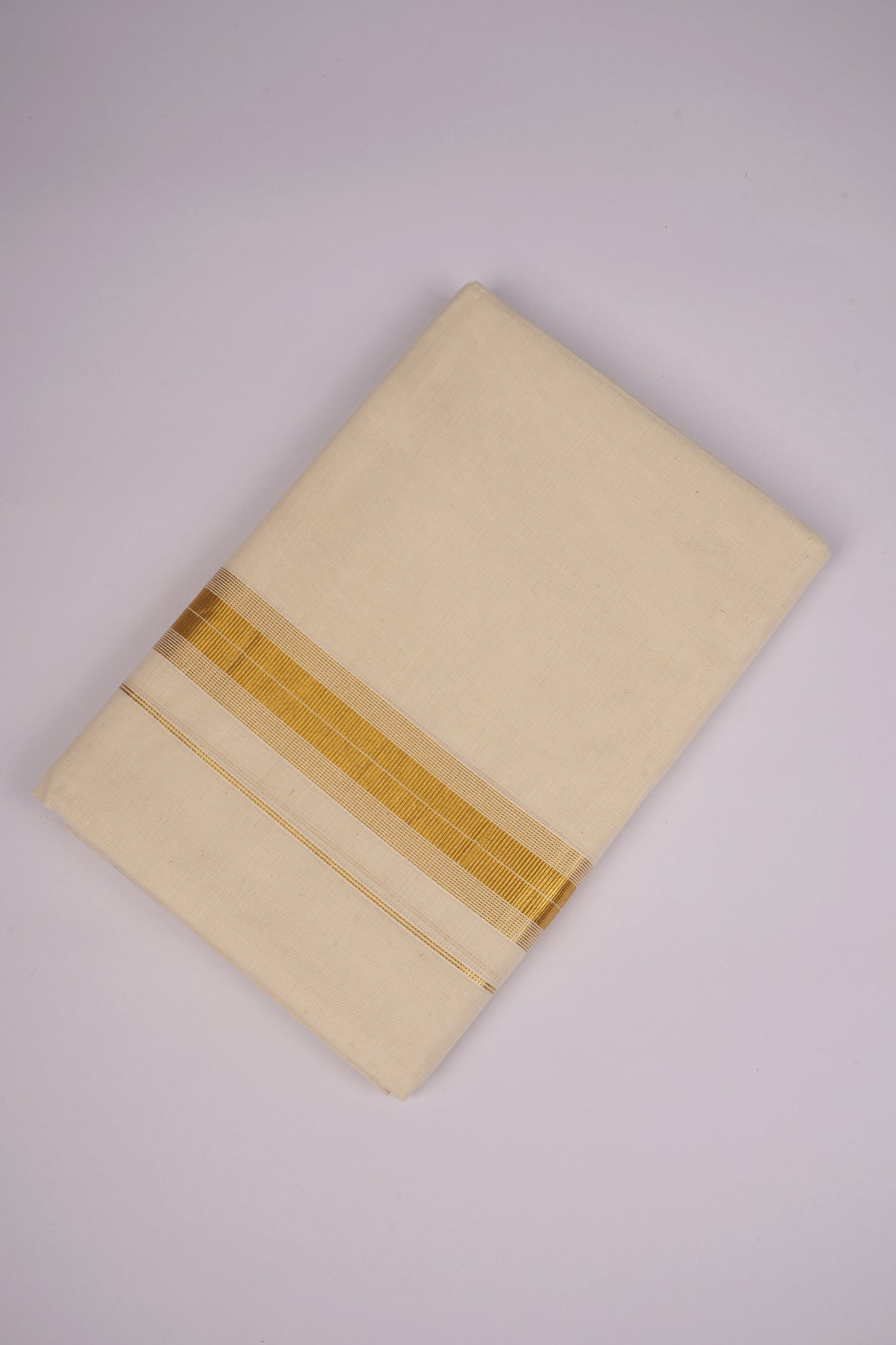 GLD-153C CREAM DOUBLE DHOTI  4.00 MTR