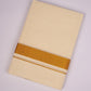GLD-85C CREAM DOUBLE DHOTI  3.80 MTR