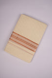 COPPER-15C CREAM DOUBLE DHOTI  4.00 MTR