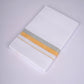 FS-124 W/S DHOTI  1.90 MTR - Silver Yellow