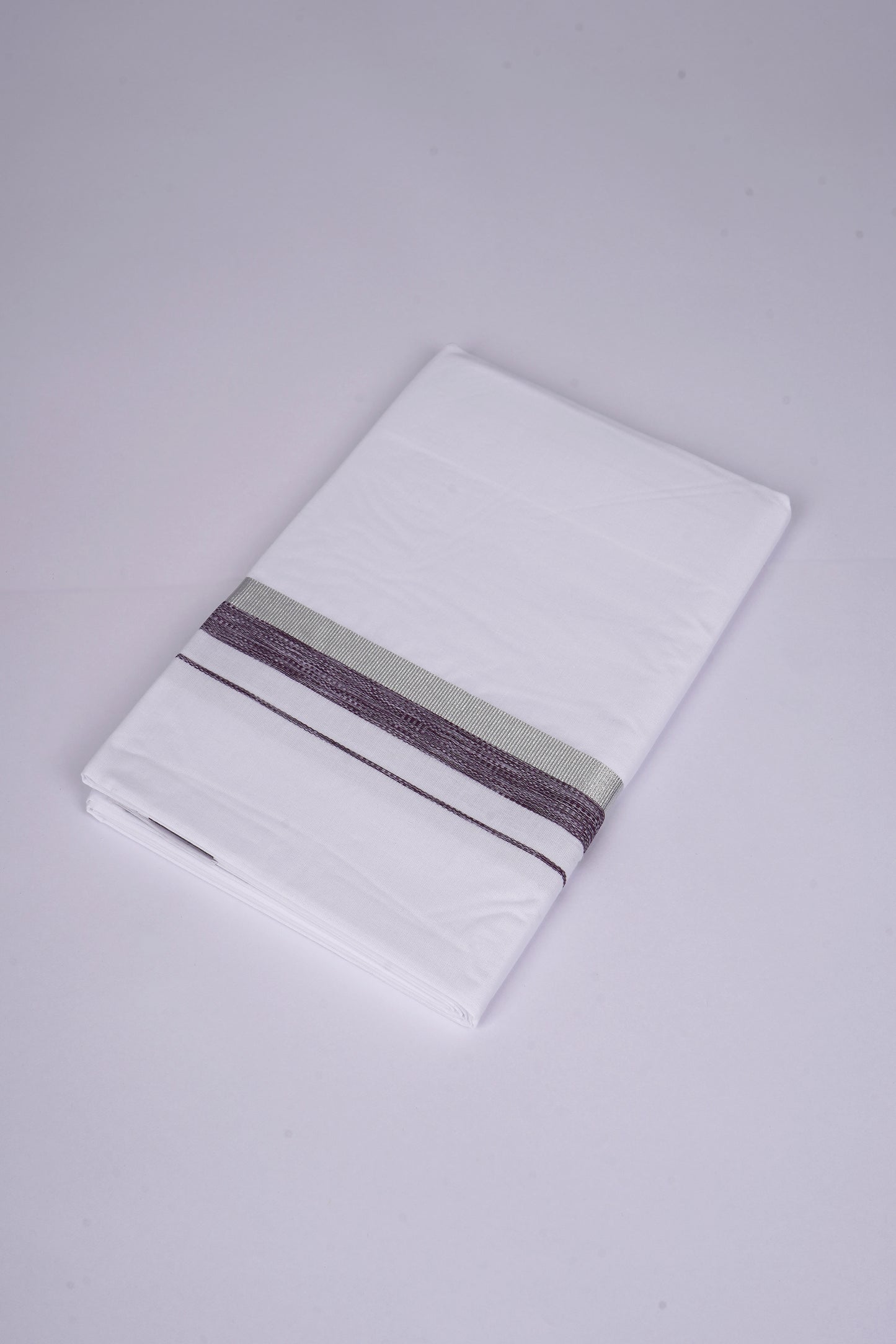 FS-124 W/S DHOTI  1.90 MTR - silver violet