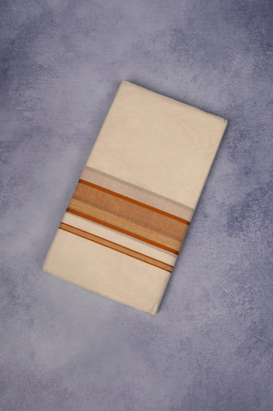 FCD-74C C/D DHOTI  4.00 MTR-Light brown