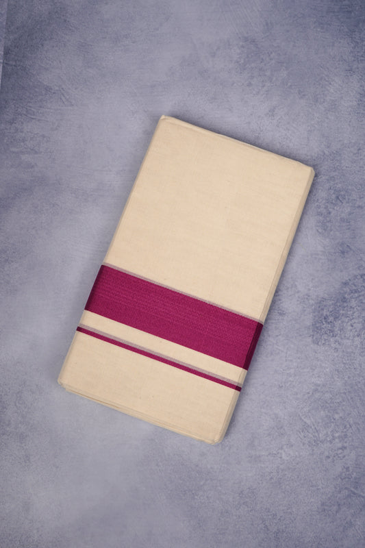 FCD-76C C/D DHOTI  4.00 MTR-Dark Pink