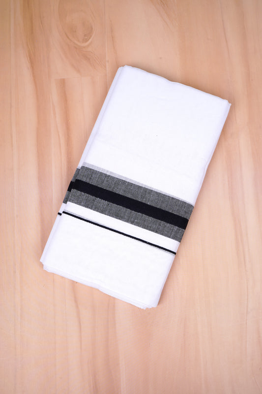 FCD-392 W/D DHOTI 3.80 MTR- Black