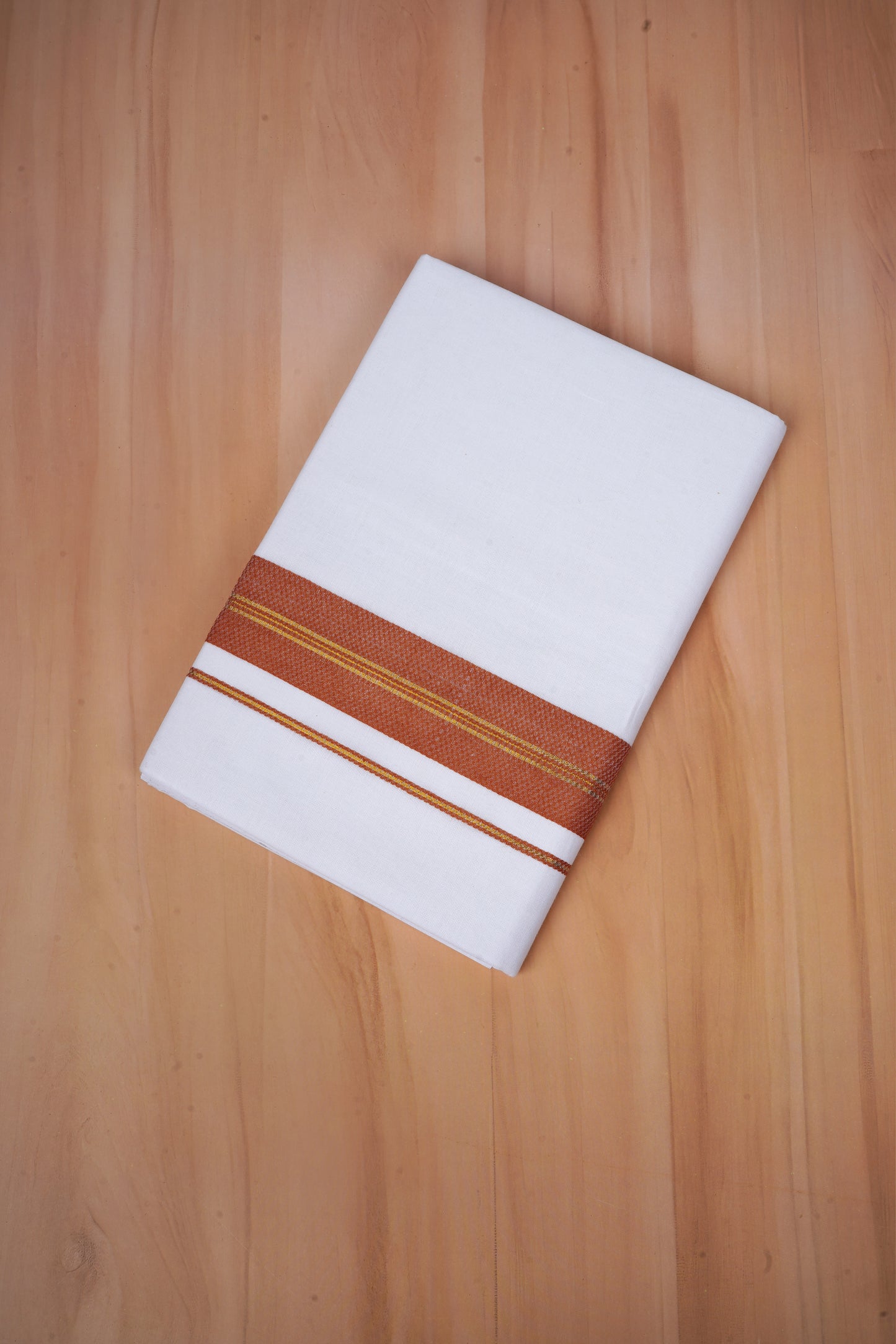 FCD-606 W/D DHOTI 3.80 MTR - Light Brown