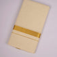 GLD-03C CREAM DOUBLE DHOTI  4.00 MTR