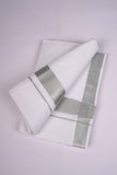 SLD-48 WHITE DOUBLE DHOTI   3.80 MTR