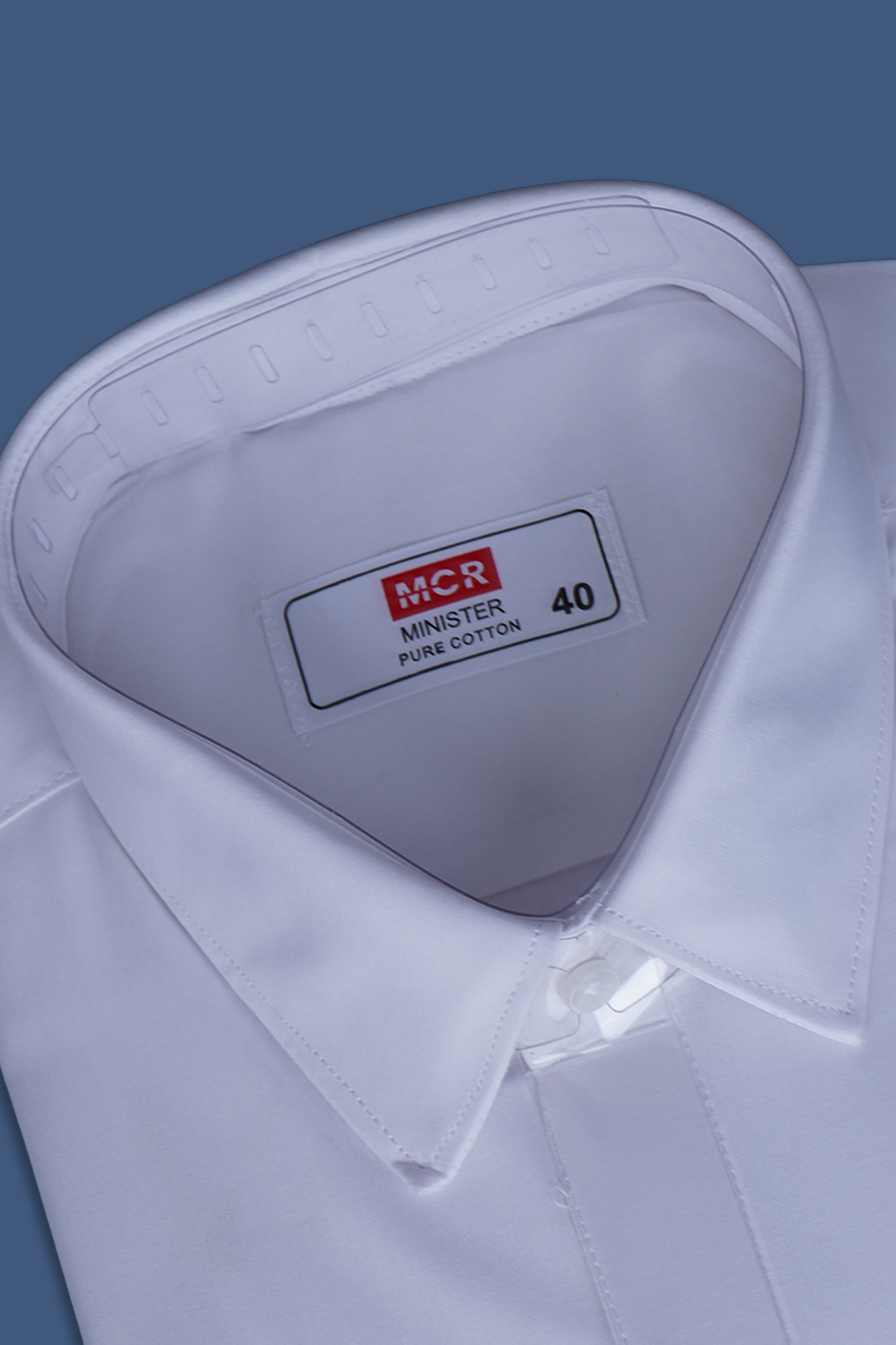 MCR MINISTER Full Sleeve Formal White Shirt For Men