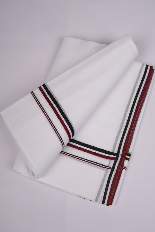 ADMKFE WHITE DOUBLE DHOTHIE 4.00 MTR