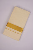 GLD-05C CREAM DOUBLE DHOTI  4.00 MTR