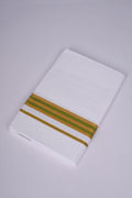 FS-107 W/S DHOTI 2.00 MTR - GOLD DARK GREEN