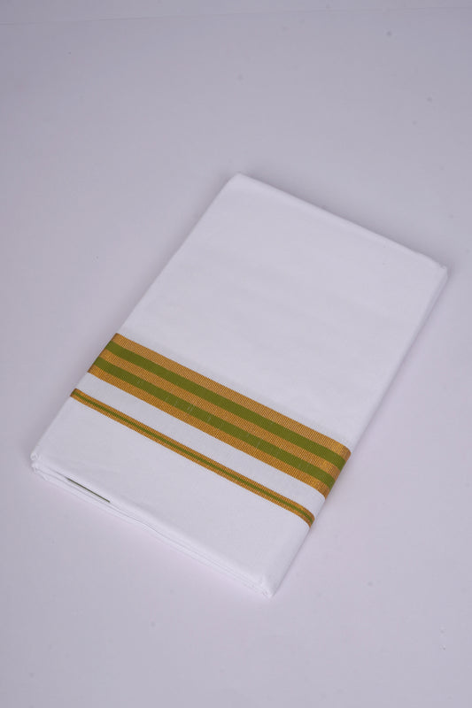 FS-107 W/S DHOTHIE 2.00 MTR - GOLD DARK GREEN