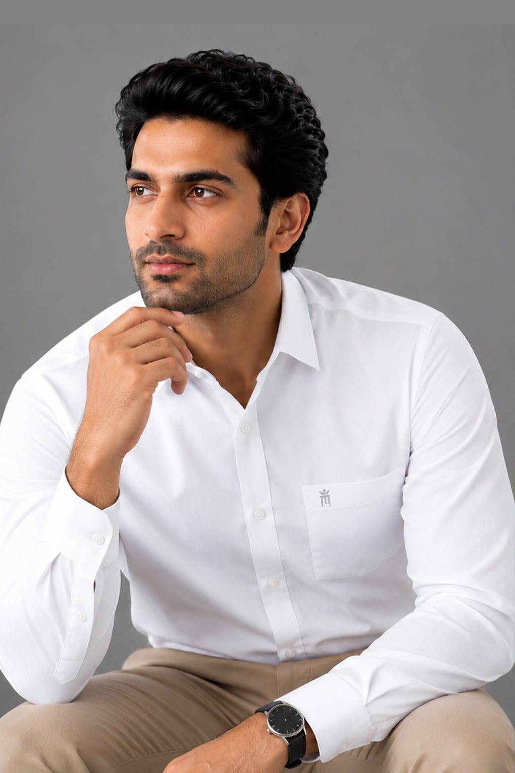 Berty Formal White Shirt