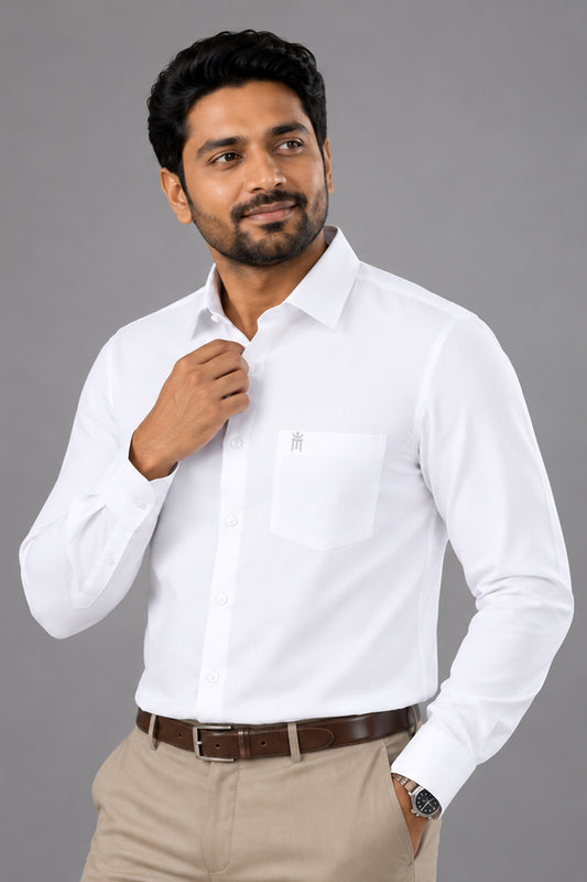 Bravo OYT Formal White Shirt For Men