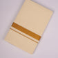 GLD-89C CREAM DOUBLE DHOTI  3.80 MTR