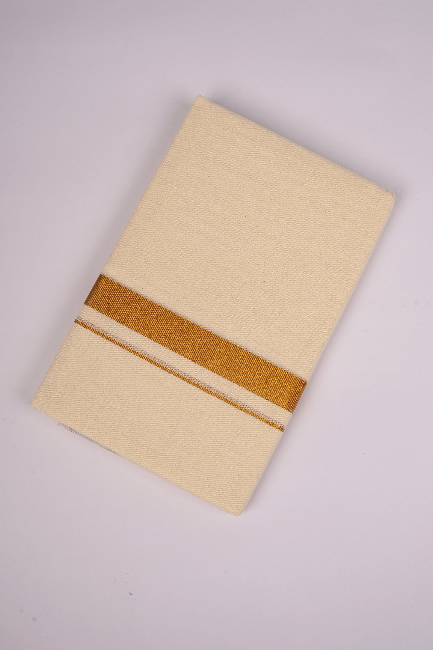 GLD-89C CREAM DOUBLE DHOTI  3.80 MTR