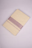 GLD-140C CREAM DOUBLE DHOTI  4.00 MTR