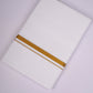 GLD-36 WHITE DOUBLE DHOTI   3.80 MTR
