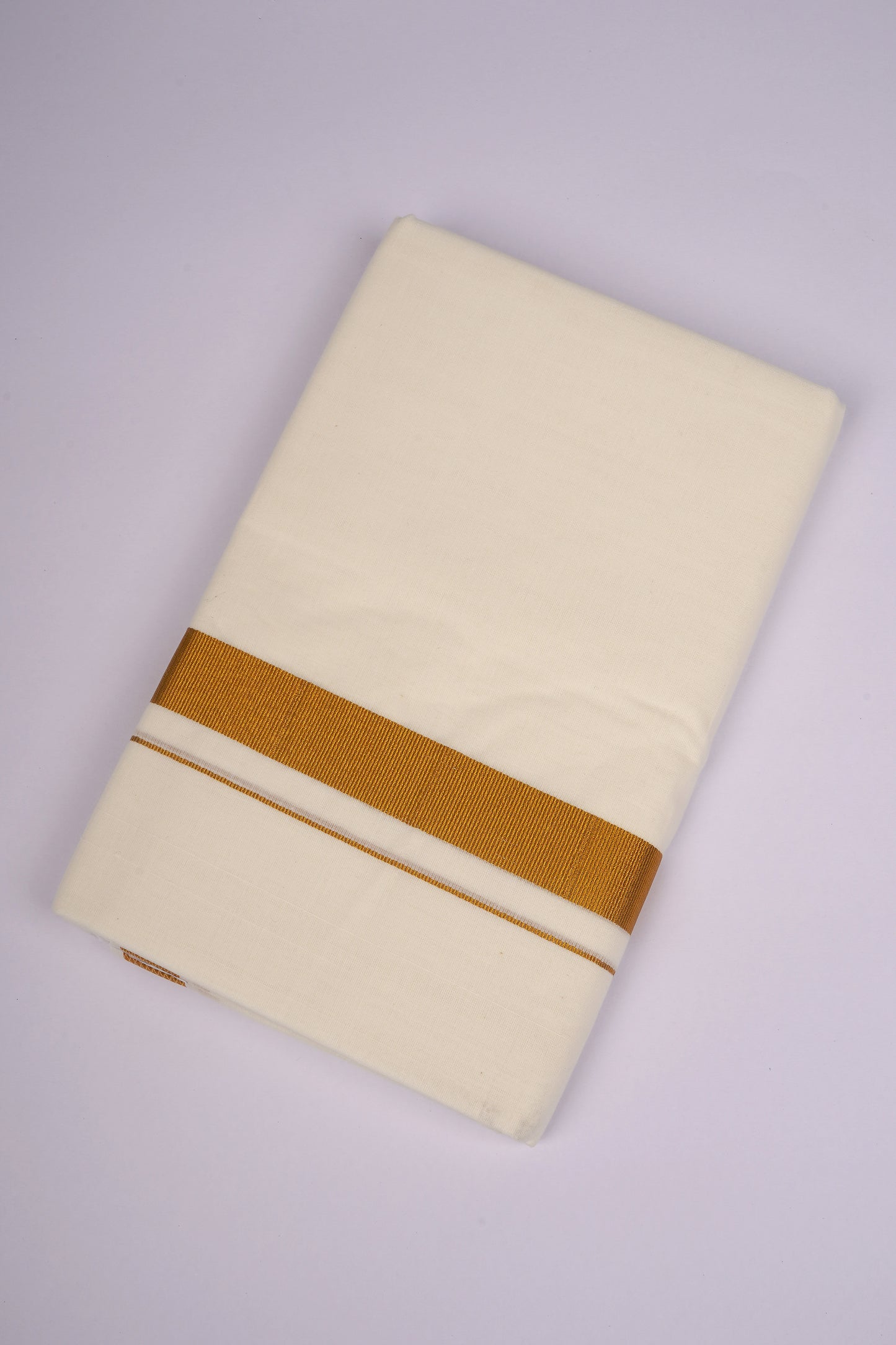 GLD-33C CREAM DOUBLE DHOTI  3.80 MTR
