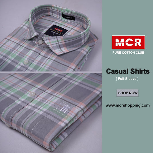 MCR OXFORD 89007 Full Sleeve Formal Color Shirt For Men