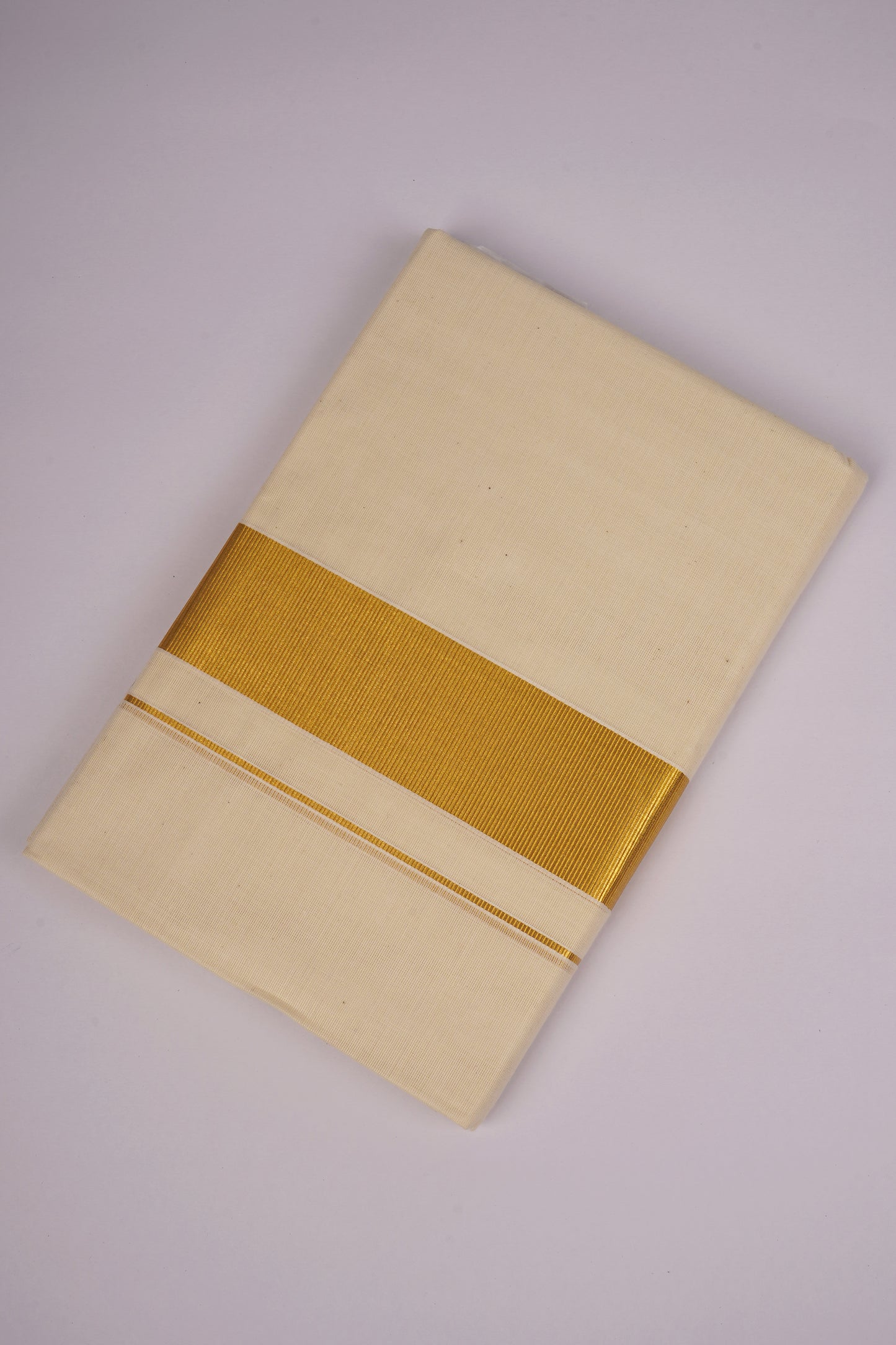 GLD-14C CREAM DOUBLE DHOTI  4.00 MTR