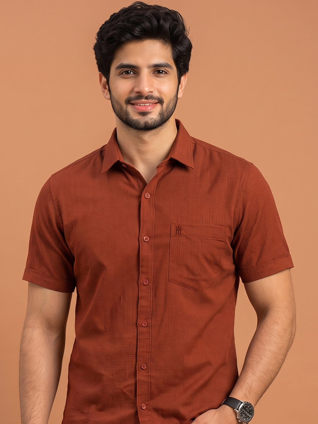 MCR VEGA FORD 23002 Half Sleeve Formal Color Shirt For Men