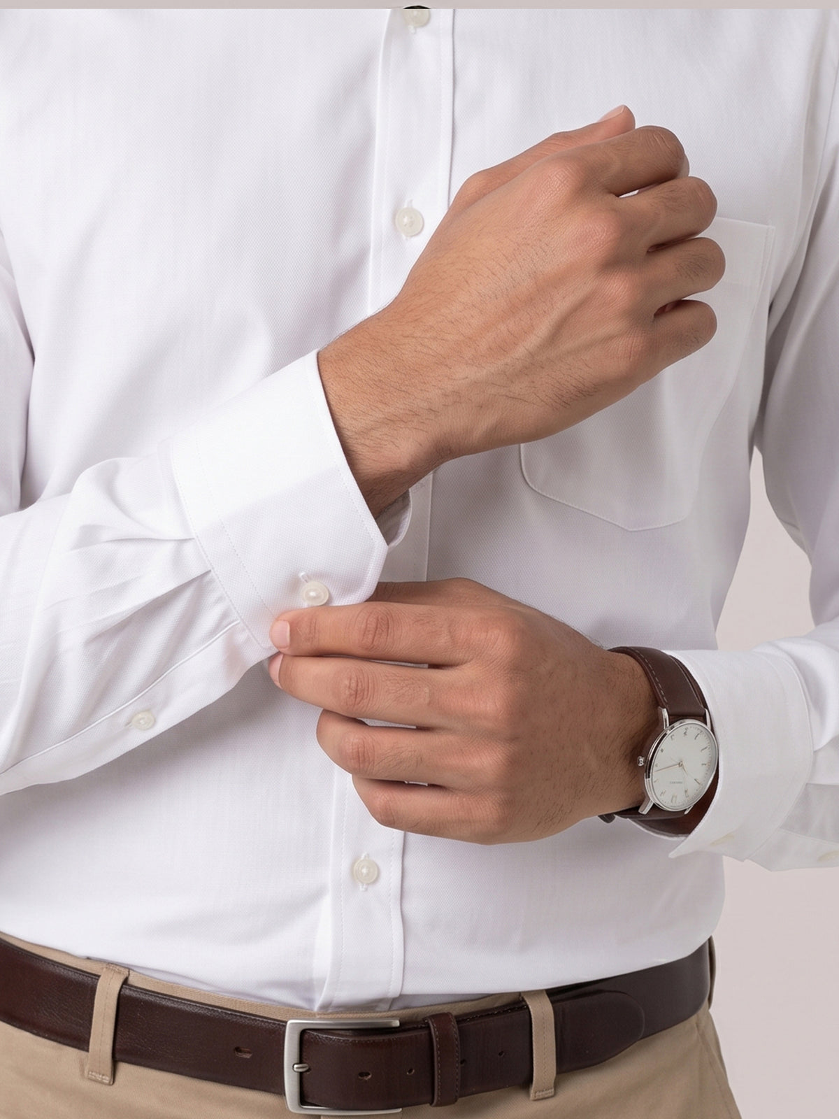 Dennis White Shirt For Men