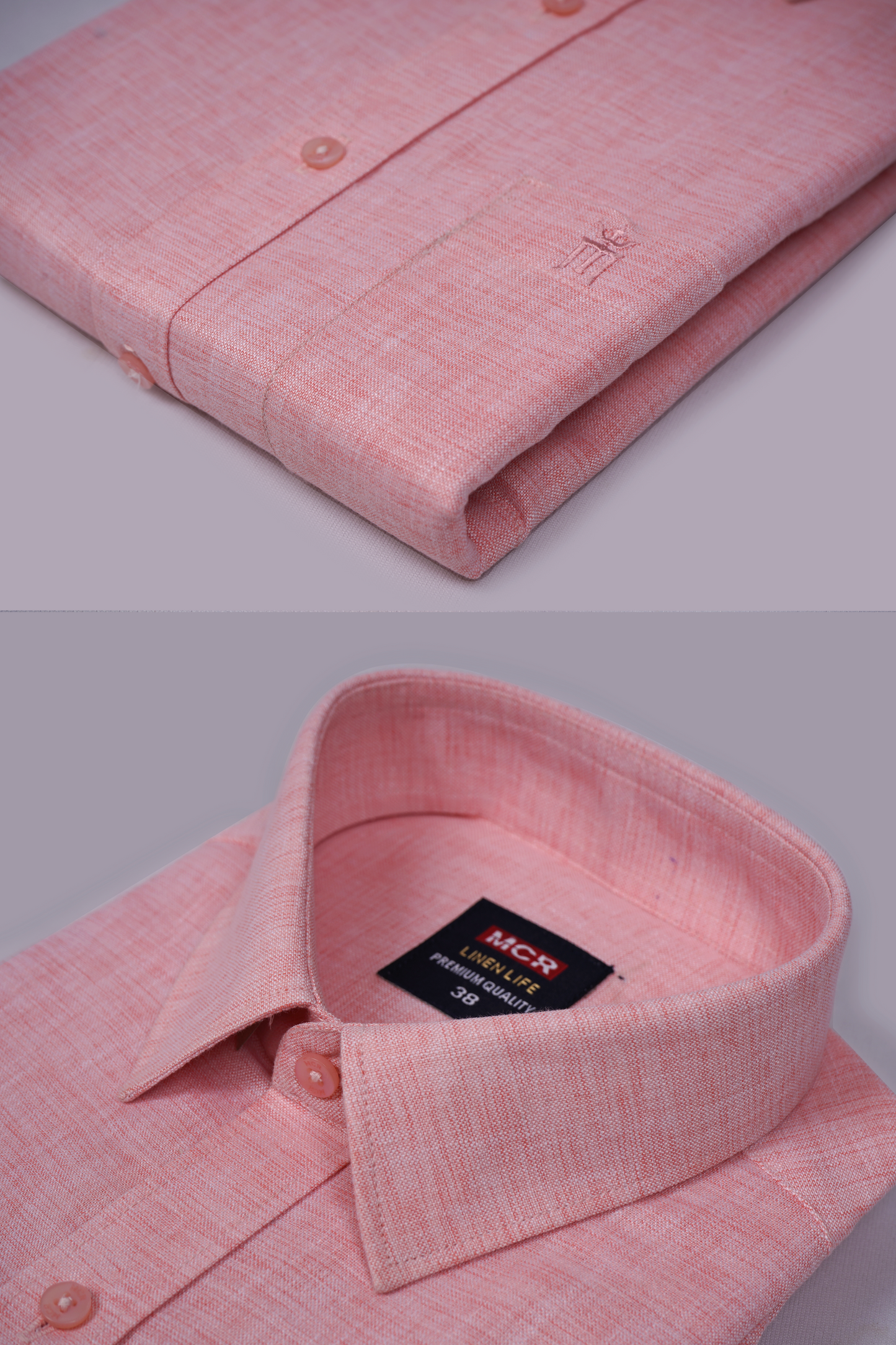 MCR LINEN LIFE 93105 Half Sleeve Formal Color Shirt For Men