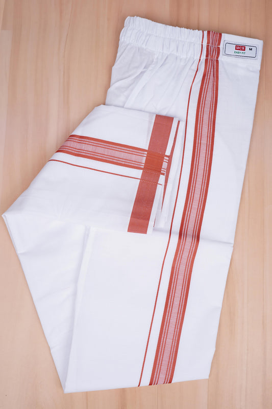 Easy Fit Fancy W/S Dhoti - Brown