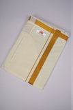PKT GLS-02C VELCRO CREAM SINGLE DHOTI