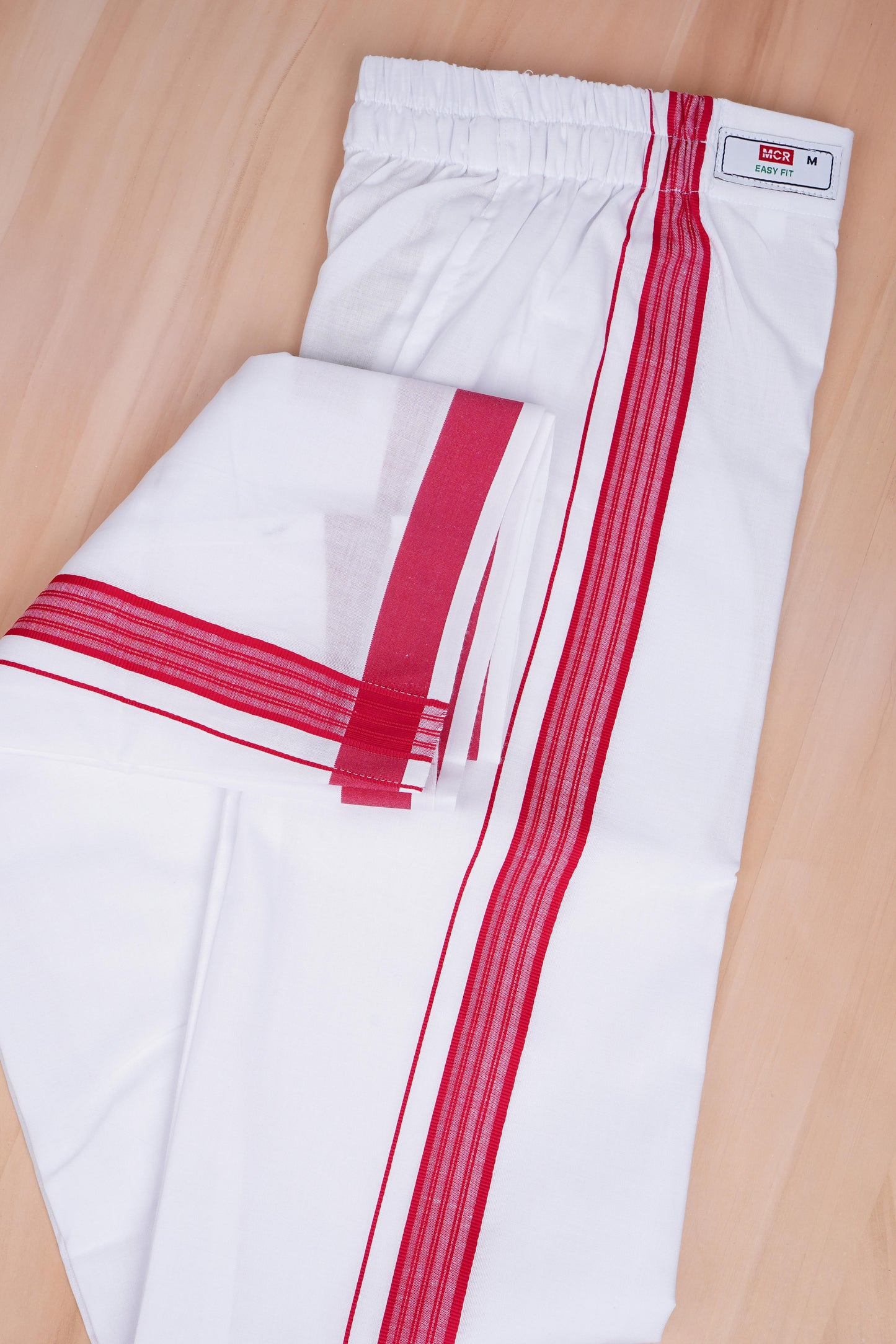 Easy Fit Fancy W/S Dhoti - Dark Pink