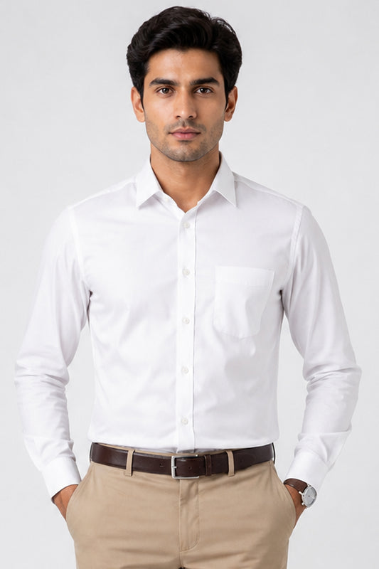 Dennis White Shirt For Men