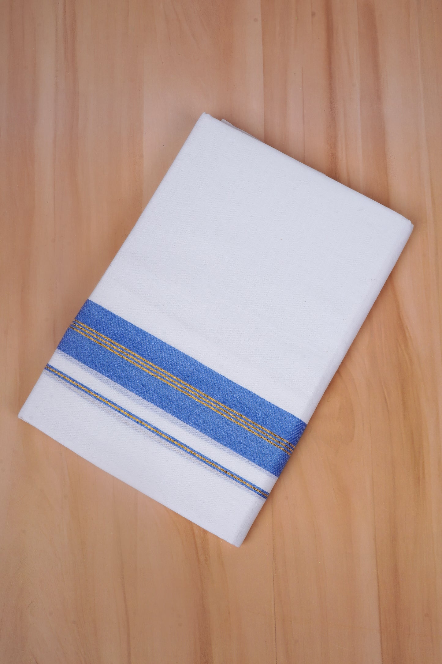 FCD-606 W/D DHOTI 3.80 MTR - Blue